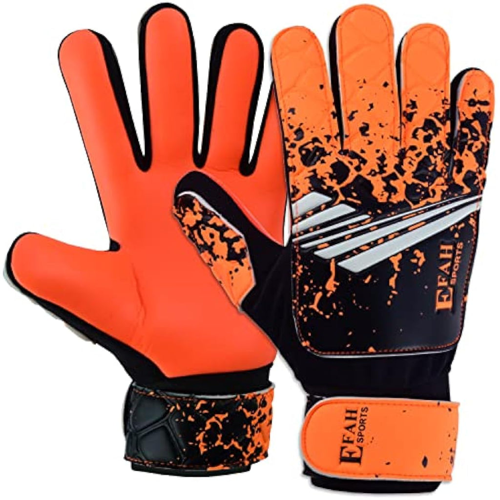 EFAH SPORTS Kids Soccer Goalkeeper Gloves | High Grip Youth Goalie Gear