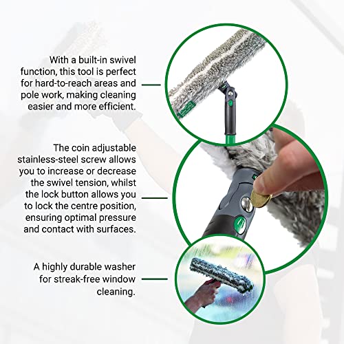 Unger ErgoTec Ninja 45cm Window Washer – Microfibre & Swivel Handle