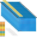 MerryNine A4 Suspension Files – 15-Pack Blue Polypropylene Folders
