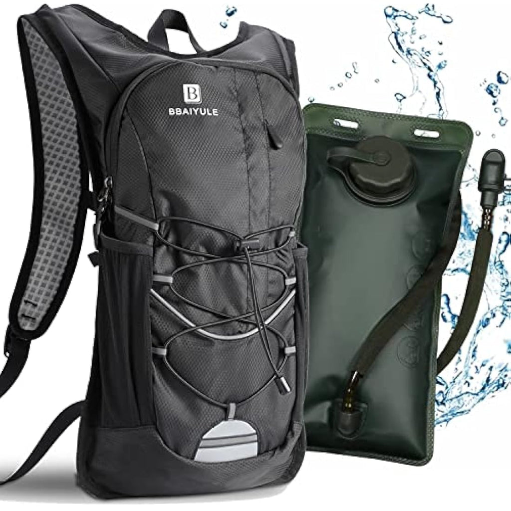 BBAIYULE Hydration Backpack with 2L BPA-Free Bladder | Lightweight Nylon