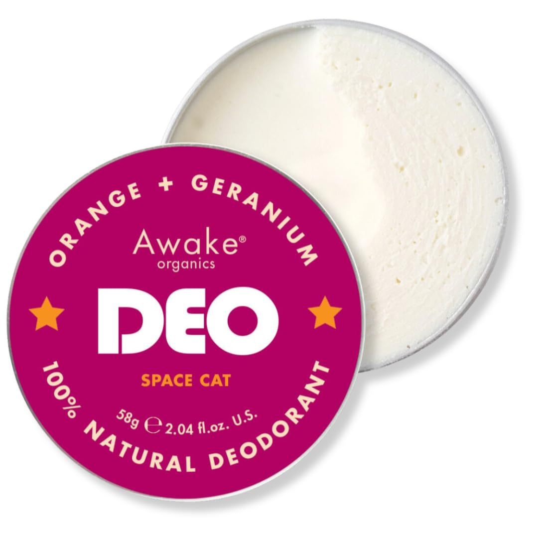 Awake Organics Natural Deodorant Balm | Orange & Geranium | 58g