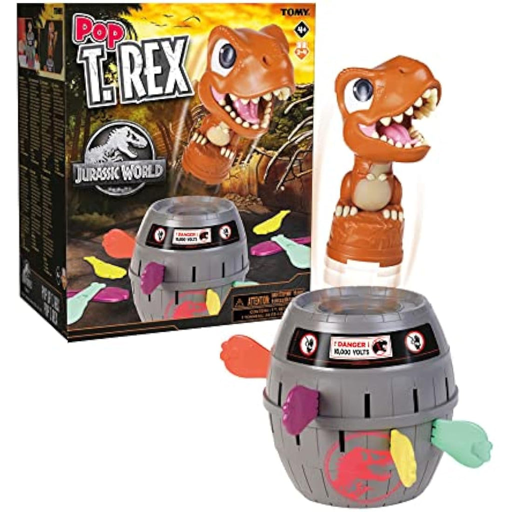 TOMY Pop Up Trex Dinosaur Action Game – Family & Preschool Toy