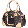 Jolof Store Luxury PU Leather Pet Carrier | Airline Approved Cat & Dog Bag