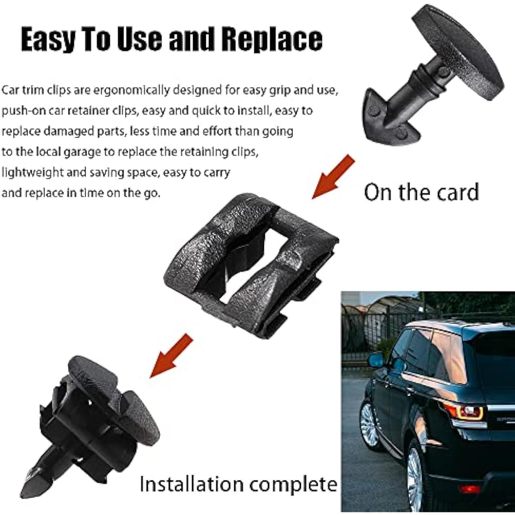 Jolof Store Rear Bumper Tow Eye Cover Clips – 6 Pair Car Retainer Clips