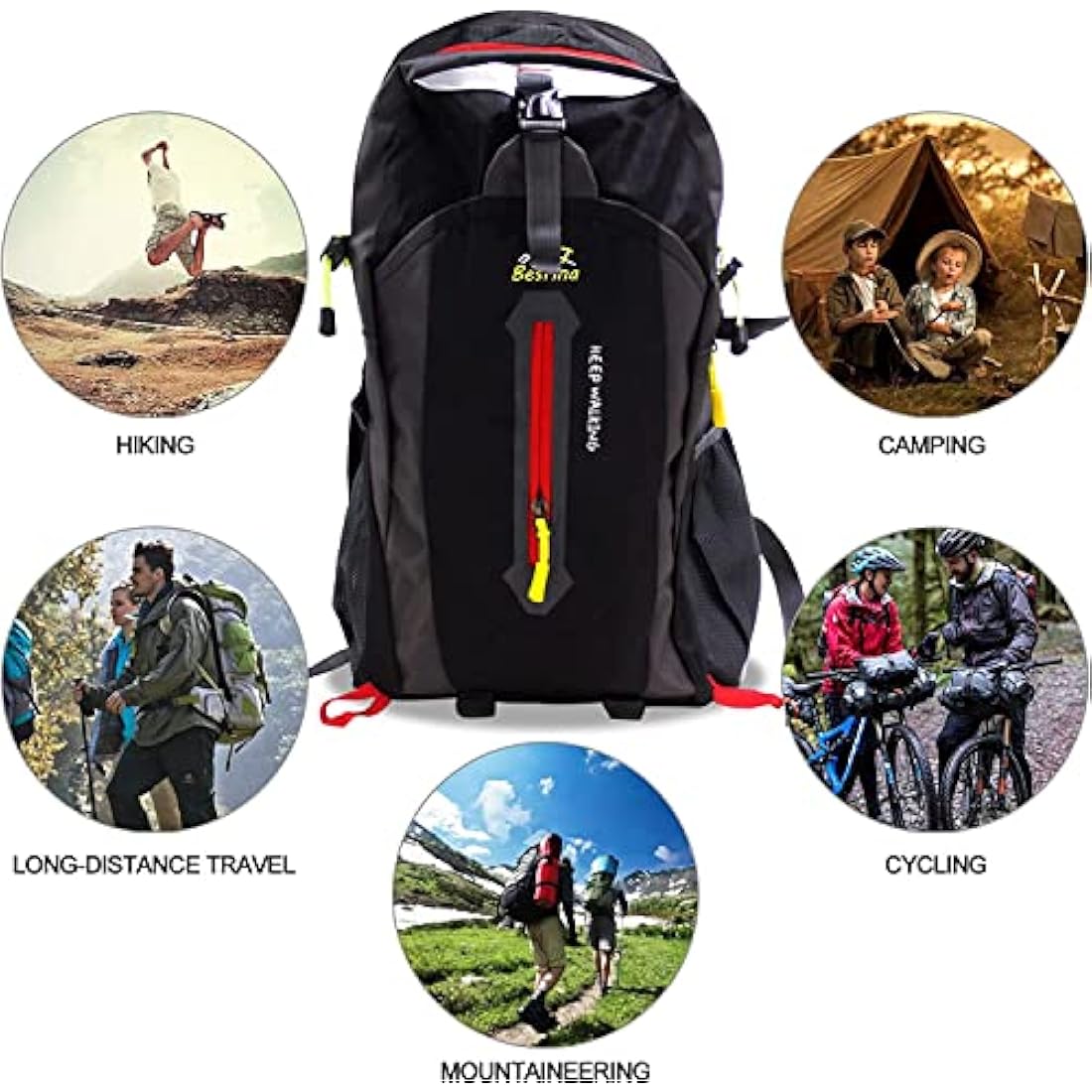 40L Hiking Backpack – Lightweight Water-Resistant Daypack