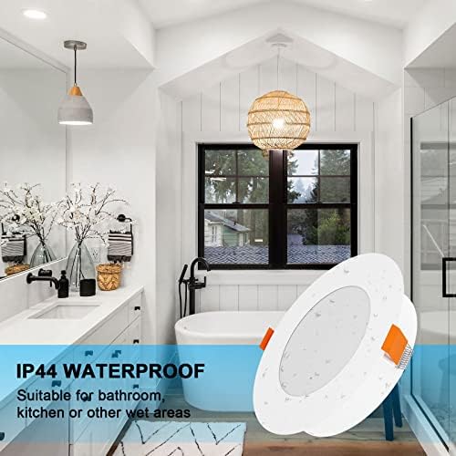 Jolof Store Ultra Slim LED Recessed Ceiling Lights | 6000K Cool White | 10 Pack
