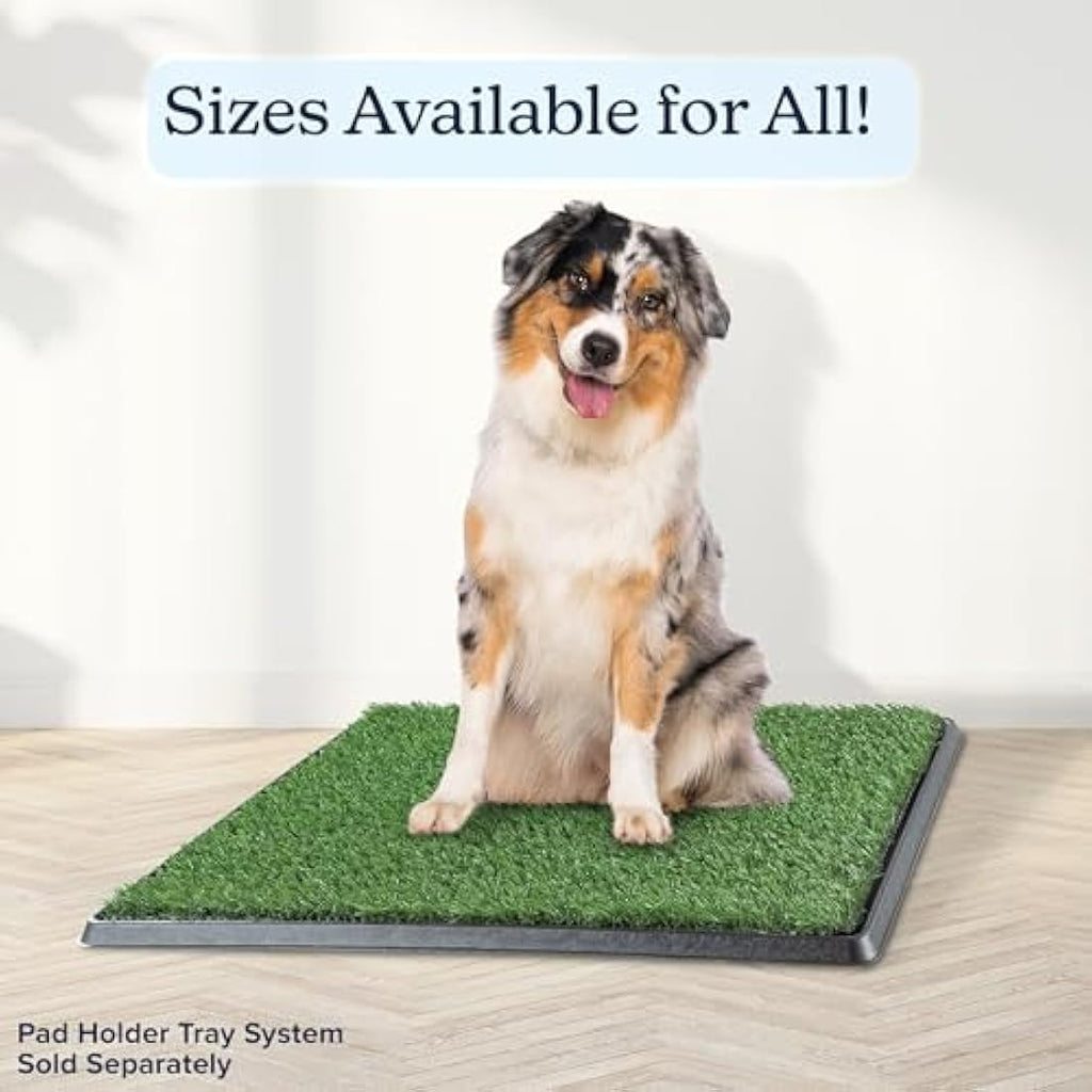 PETMAKER Reusable Artificial Grass Puppy Pee Pads - 3-Pack Green Mats