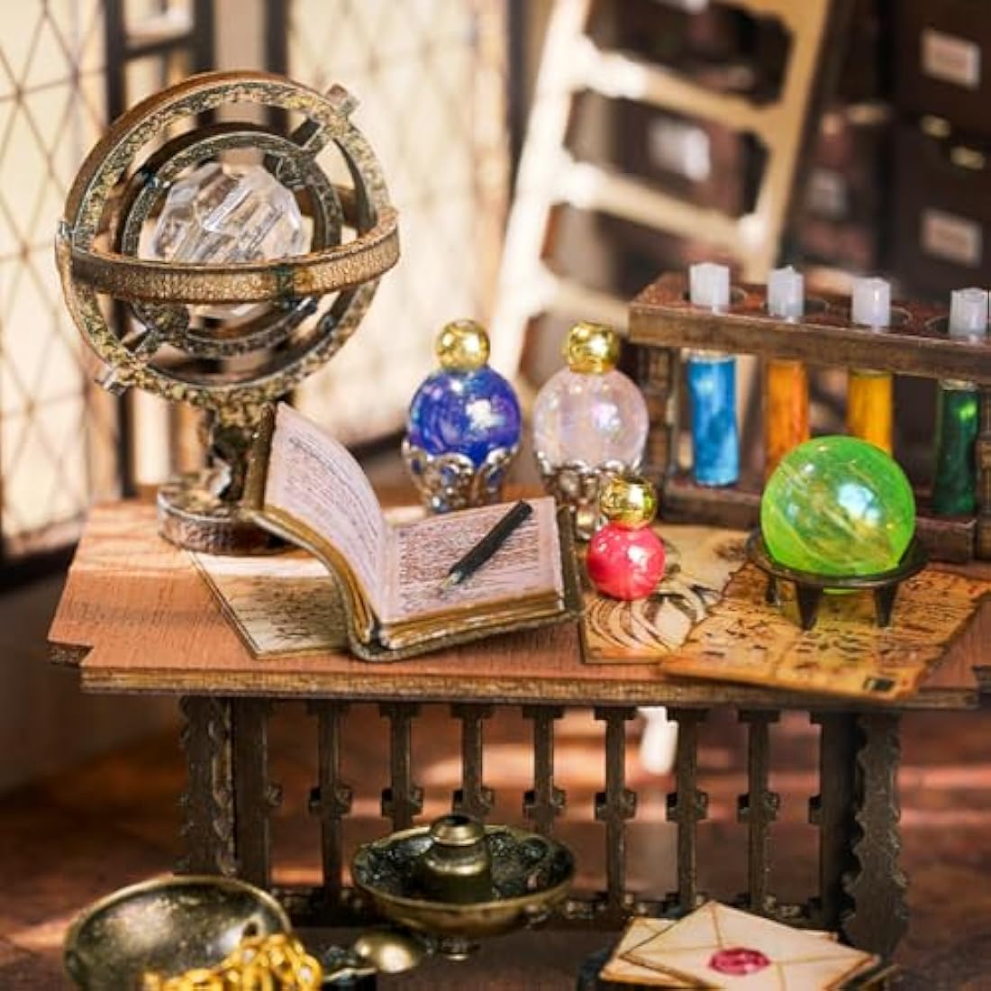CUTEBEE Magic House DIY Miniature Dollhouse Kit with Dust Cover
