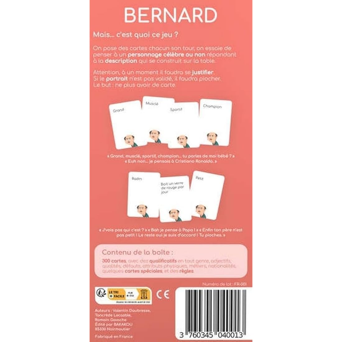 Blumie Shop Pack de Jeux Monique + Bernard : Jeux d'Ambiance Adultes