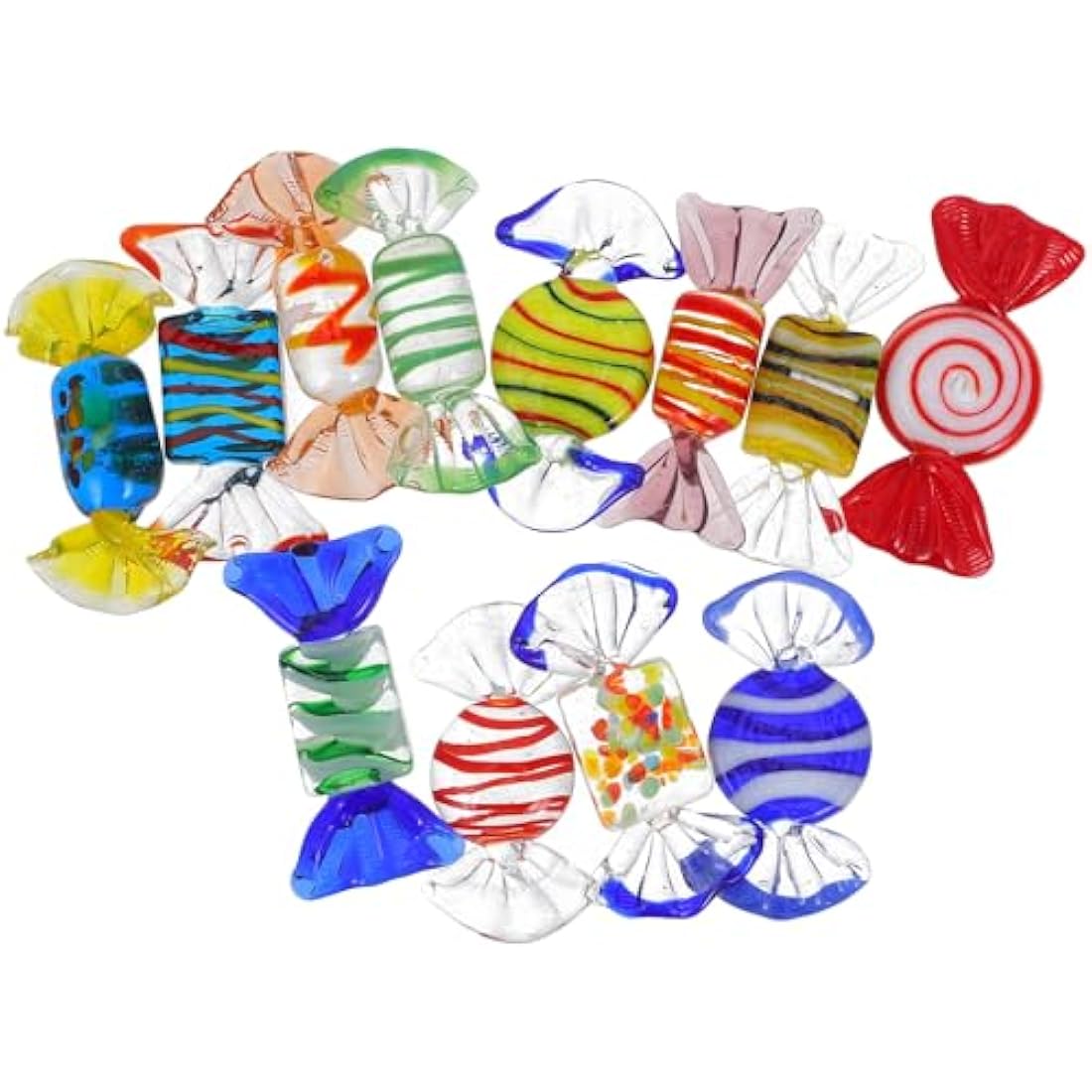 Murano Glass Candy – 12PCS Handmade Vintage Venetian Ornaments
