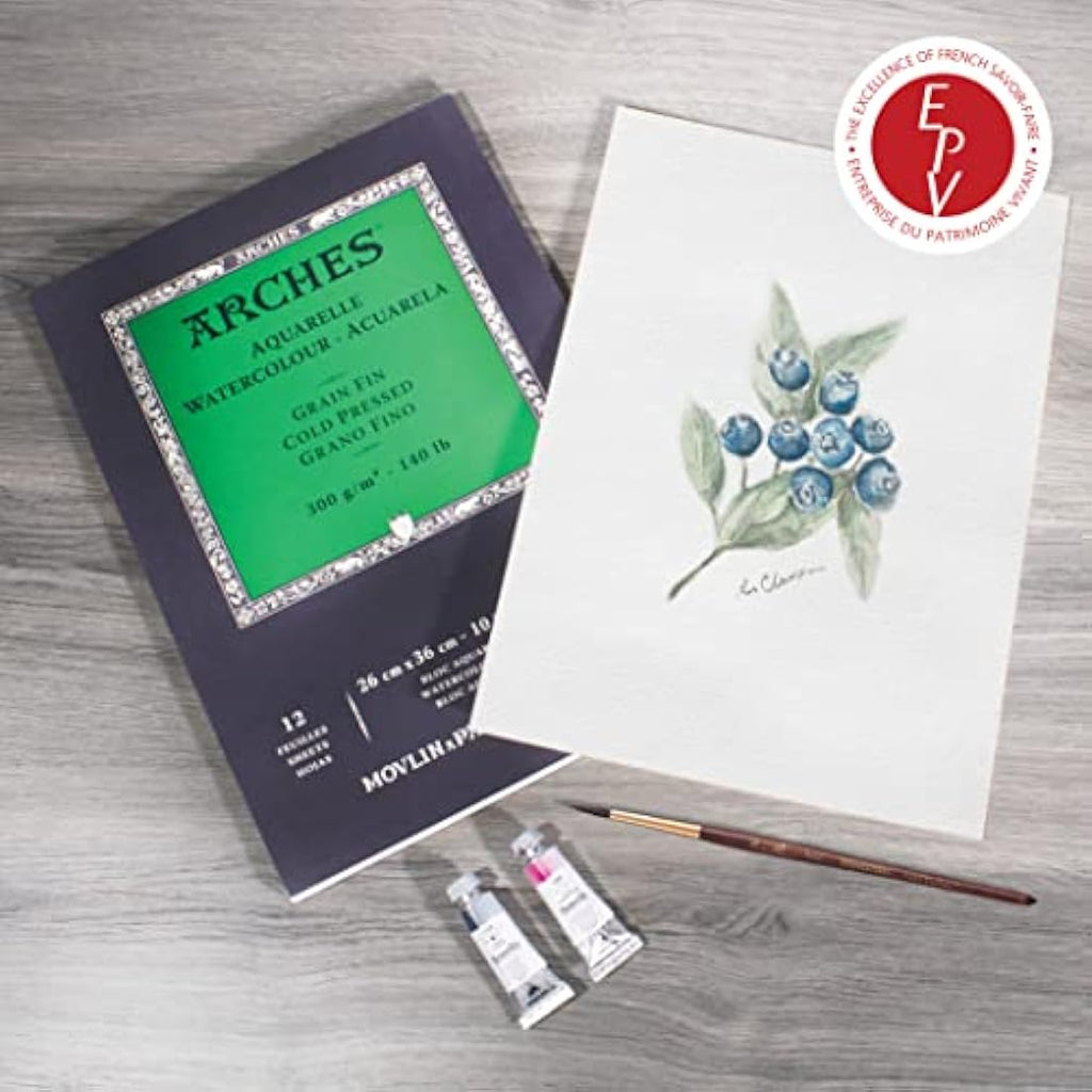 Arches Watercolour Pad | Cold Pressed 300 GSM A3 Paper - 12 Sheets