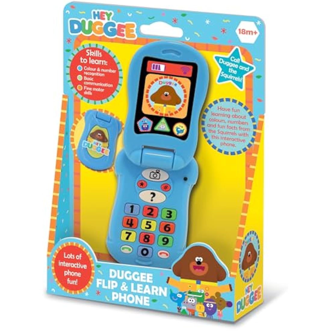 Hey Duggee Flip & Learn Toy Phone - Interactive Educational Toy for Toddlers