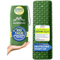 Alpenwert Ultralight Inflatable Sleeping Mat – Green Camping Mattress
