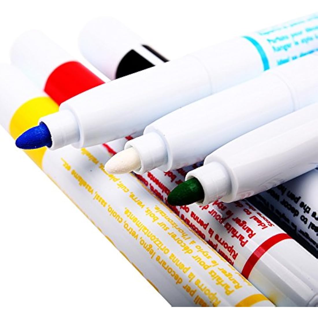 GIOTTO Decor Multi-Surface Paint Markers – 6 Assorted Colors, 4mm Tip
