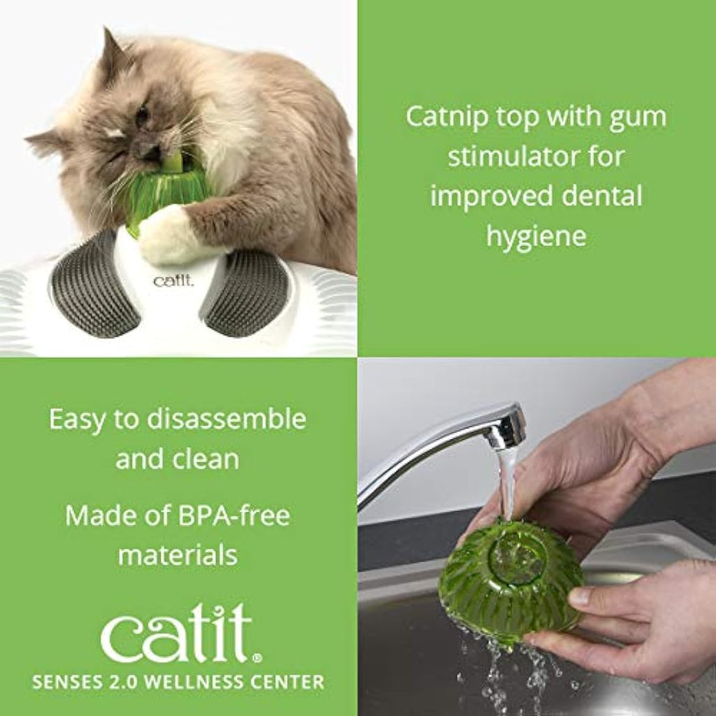Catit Senses Wellness Centre – Cat Massager with Catnip & Gum Stimulator