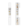 SoBuy Narrow Bathroom Tall Cabinet – Slim Storage Cupboard in White MDF