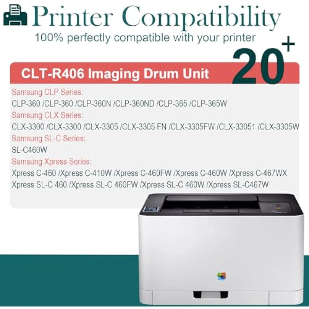 HenceBuy CLT-R406 Compatible Drum Unit for Samsung Xpress C410W C460W C480W