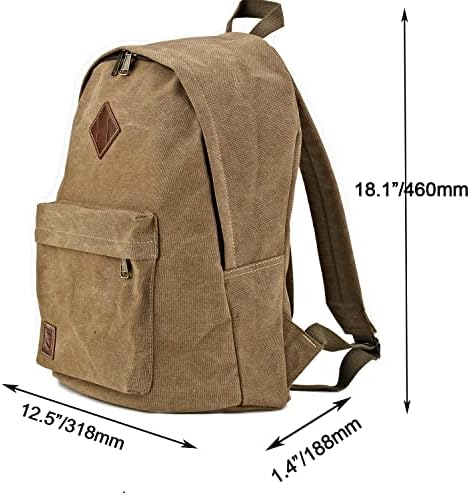 Vintage Canvas Backpack | Unisex Laptop Travel Daypack