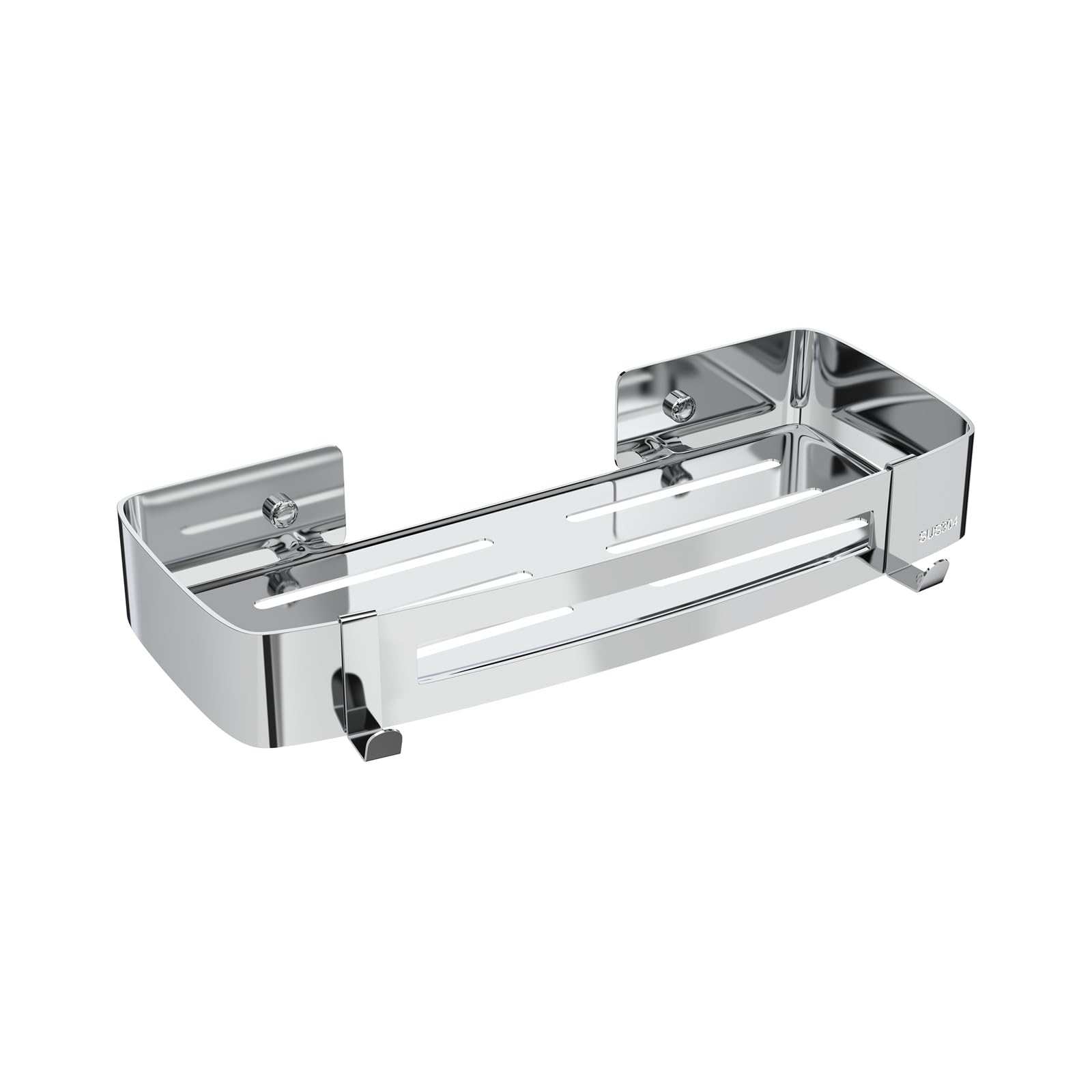Shower Corner Shelf - No-Drill 304 Stainless Steel Caddy