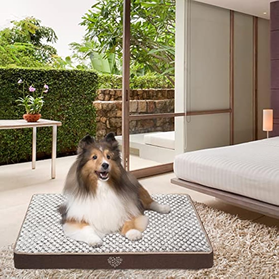 VANKEAN Waterproof Reversible Dog Bed Mat | Washable Crate Mattress