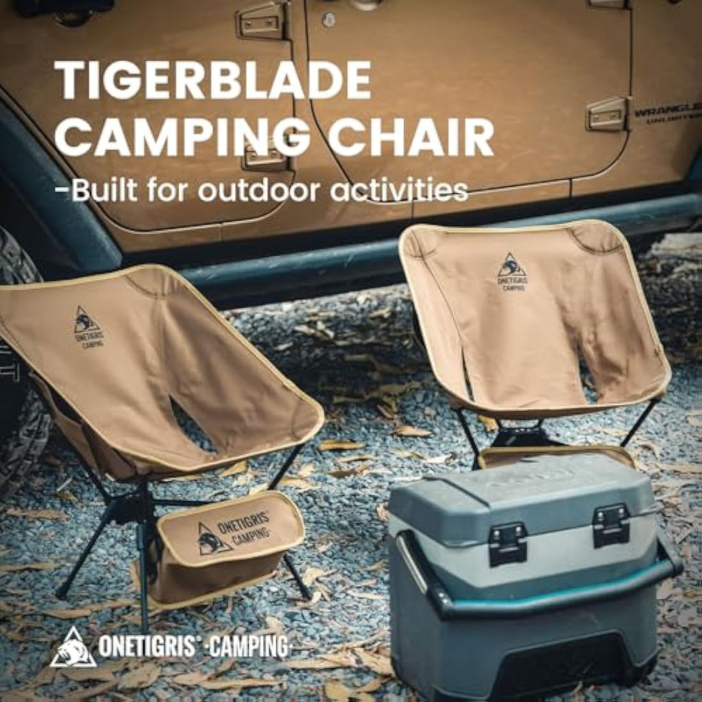 OneTigris Tigerblade Camping Chair | Lightweight Folding 330lb Capacity