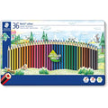 Staedtler Noris Colouring Pencils | Upcycled Wood | Tin of 36 Assorted