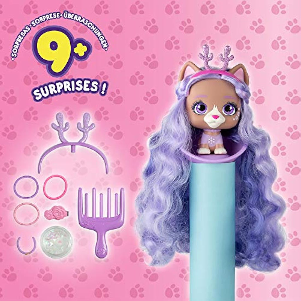VIP Pets Surprise Collectible Puppy Doll with 30cm Long Hair