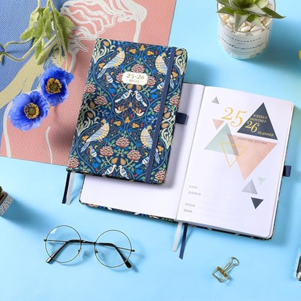 Academic Diary 2025-2026 – A5 Week to View Hardcover Planner