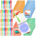 BONNYCO Invisible Ink Pen and Notebook Set – 32 Pack Dinosaur Party Favors