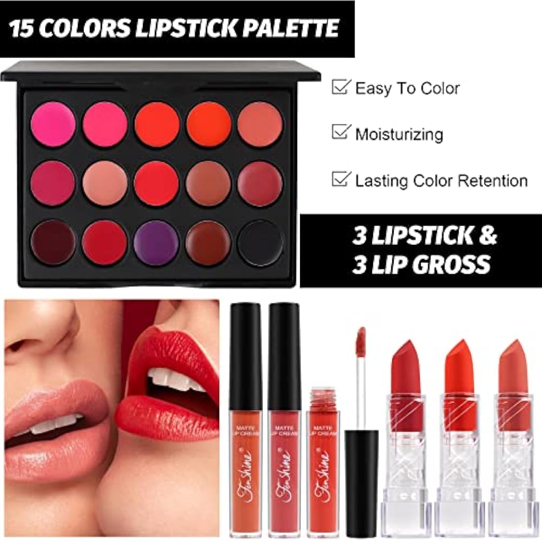 Jolof Store Professional 30-Piece All-in-One Makeup Kit with Travel Bag