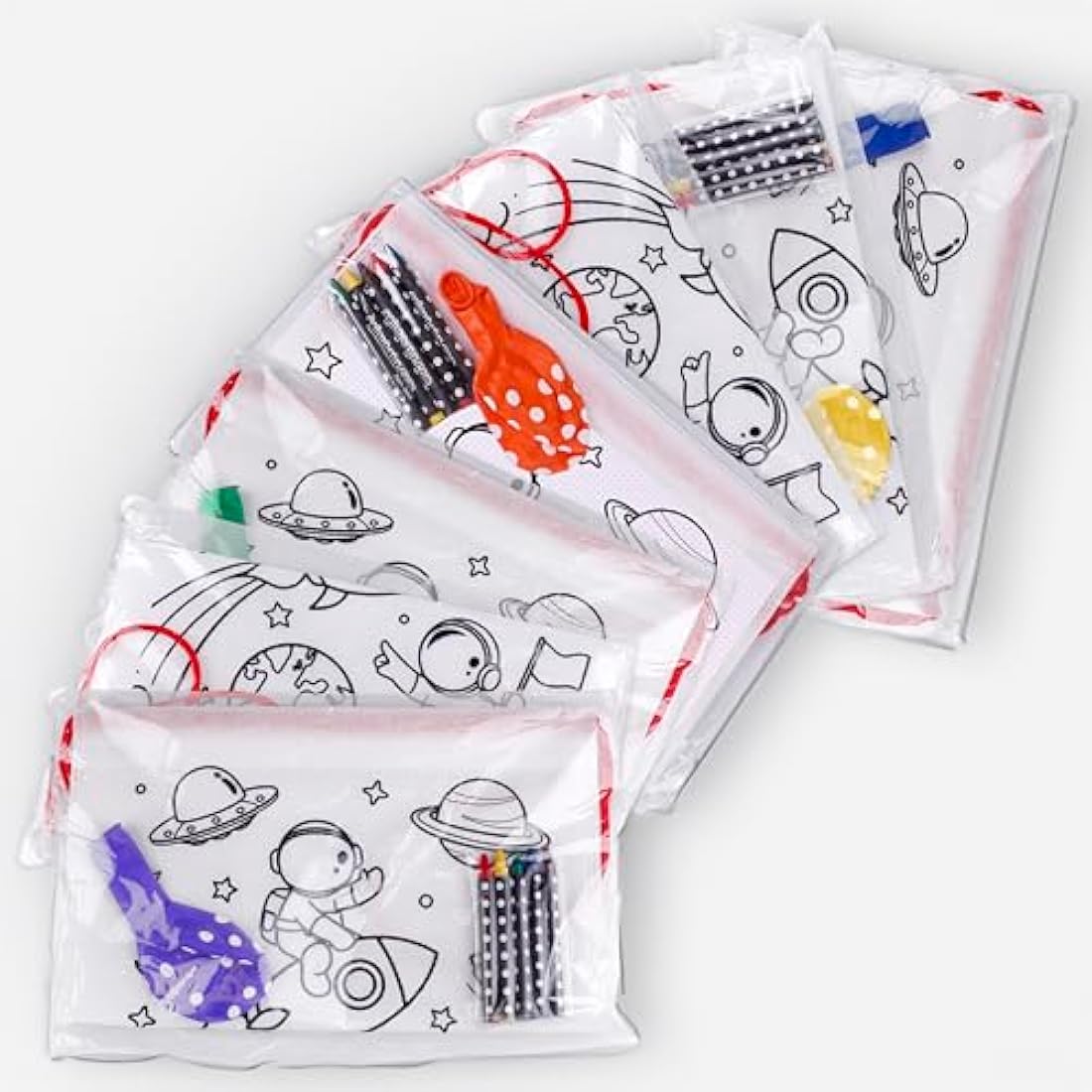 Space Coloring Backpacks - 25 Pack Reusable Party Favors