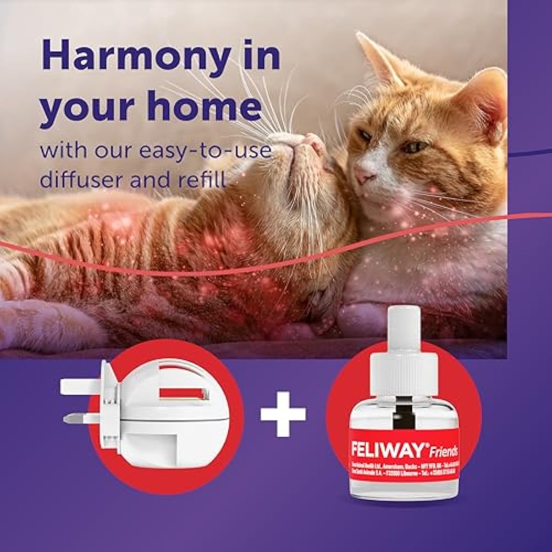FELIWAY Friends Cat Calming Pheromone Diffuser Starter Kit | 30 Day Supply