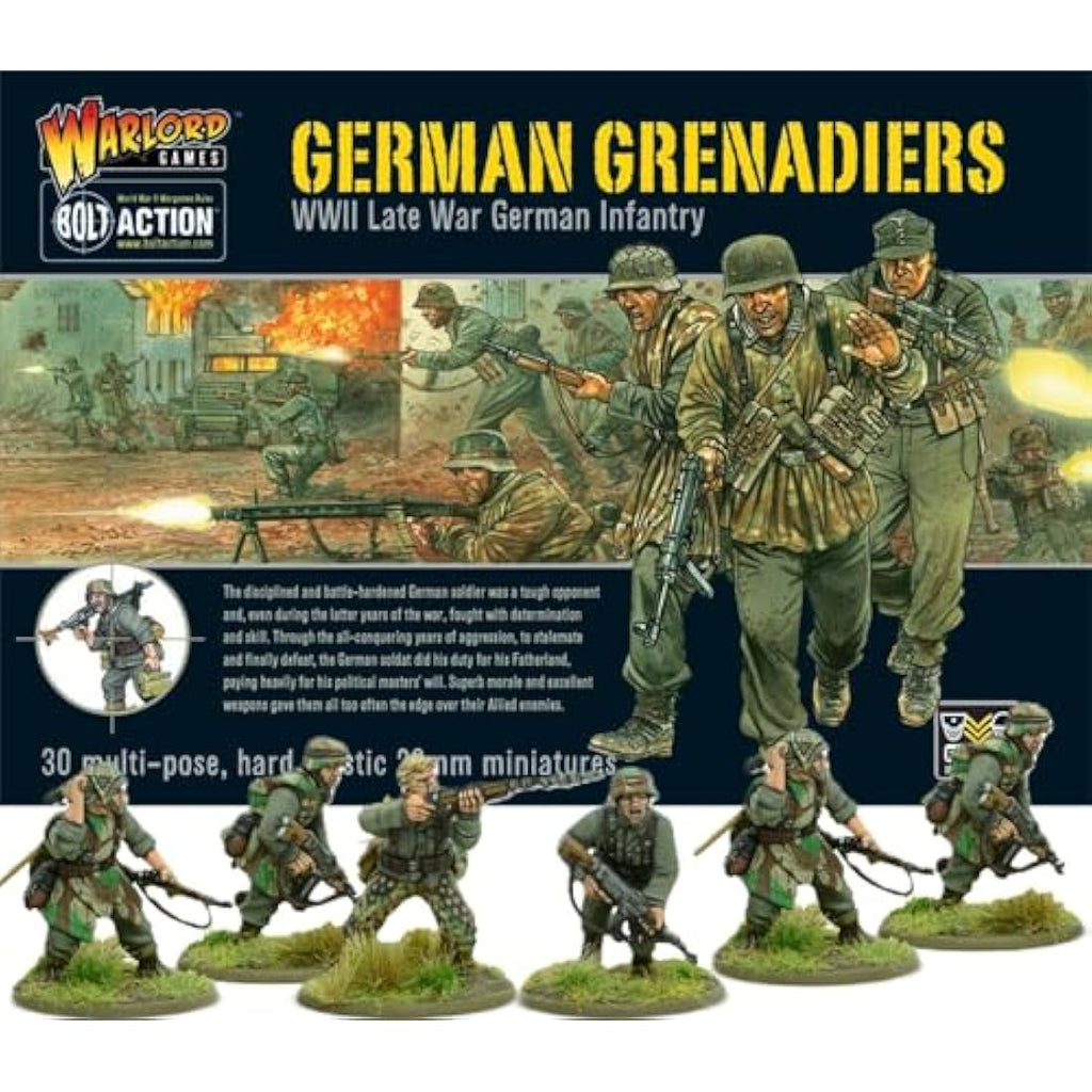 Warlord Games German Army Grenadiers – 28mm Bolt Action WW2 Miniatures