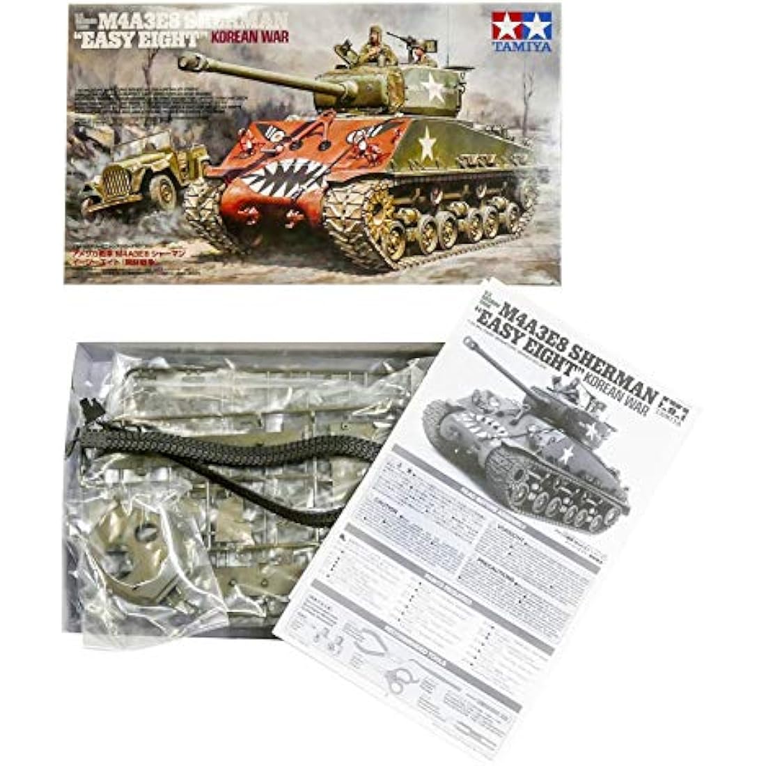 Tamiya US M4A3E8 Sherman Easy Eight Korean War Tank Model Kit | 1:35 Scale