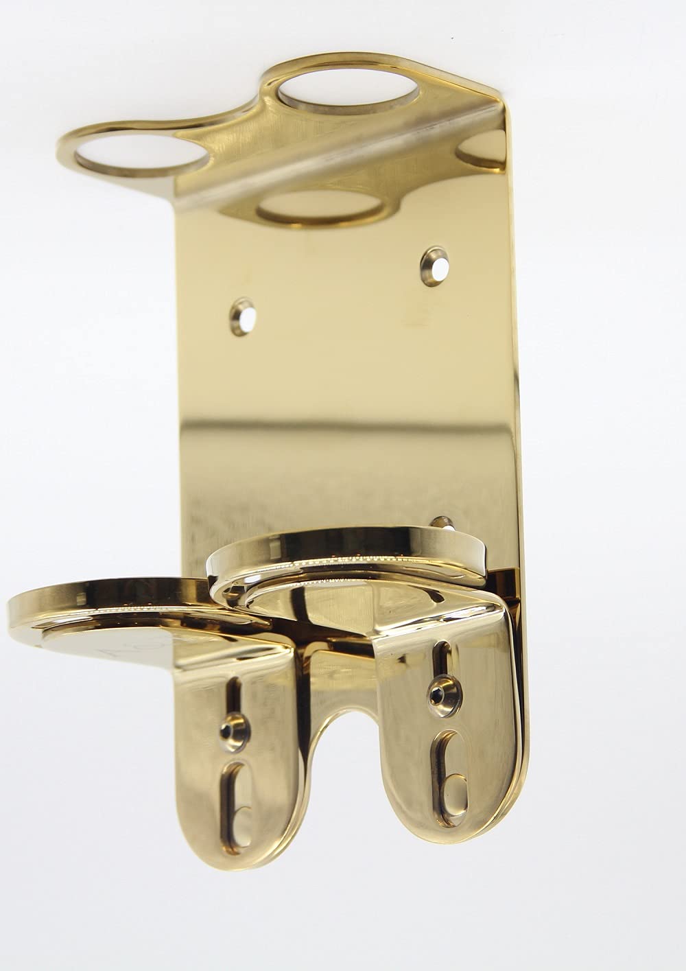 Jolof Store Double Wall Mount Soap Dispenser | Gold Chrome Stainless Steel
