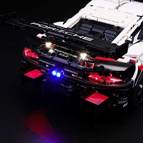 Briksmax LED Lighting Kit for Lego Porsche 911 RSR 42096 Model