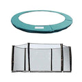 Greenbay 8FT Trampoline Safety Pad and Net Enclosure Set – Green