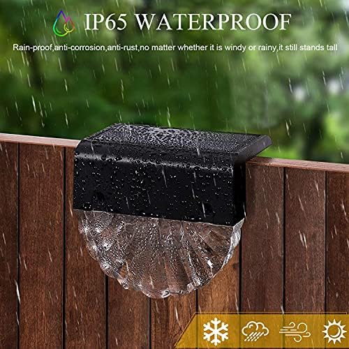 Auting Solar Garden Lights - 6 Pack Waterproof LED Fence & Patio Lighting