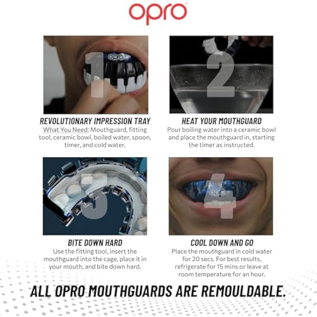 OPRO Instant Custom-Fit Mouthguard – Professional Sports Gum Shield