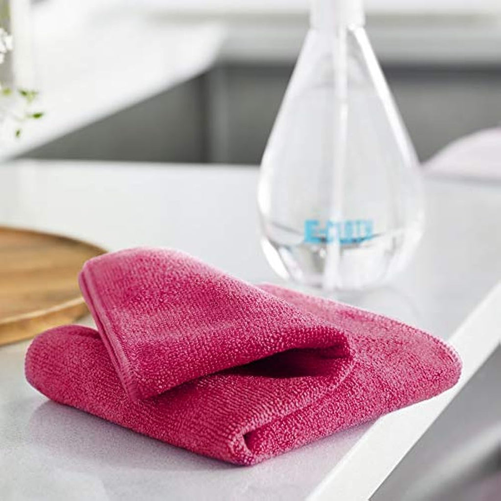 E-Cloth General Purpose Microfibre Cleaning Cloths - Red, 10 Pack