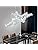 Modern 2-Ring Crystal Chandelier – LED Star Pendant Light