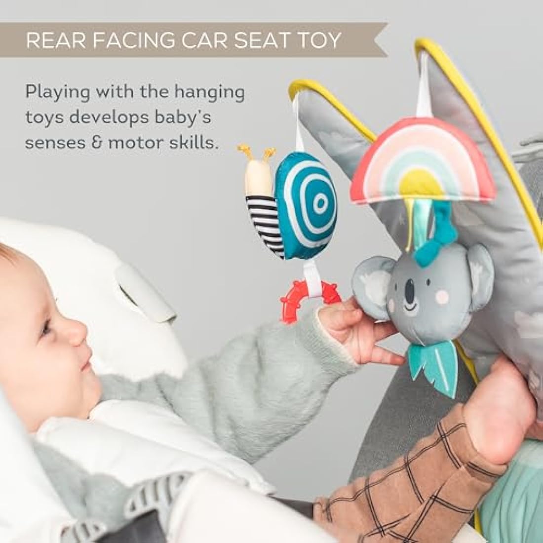 Taf Toys Koala Car Play Centre – Rear Facing Sensory Toy with Mirror