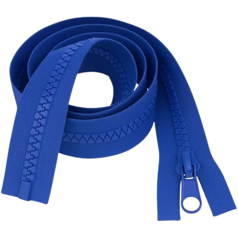 30" 76cm Royal Blue Chunky Zip - Heavy-Duty Open-Ended Separating - image 1