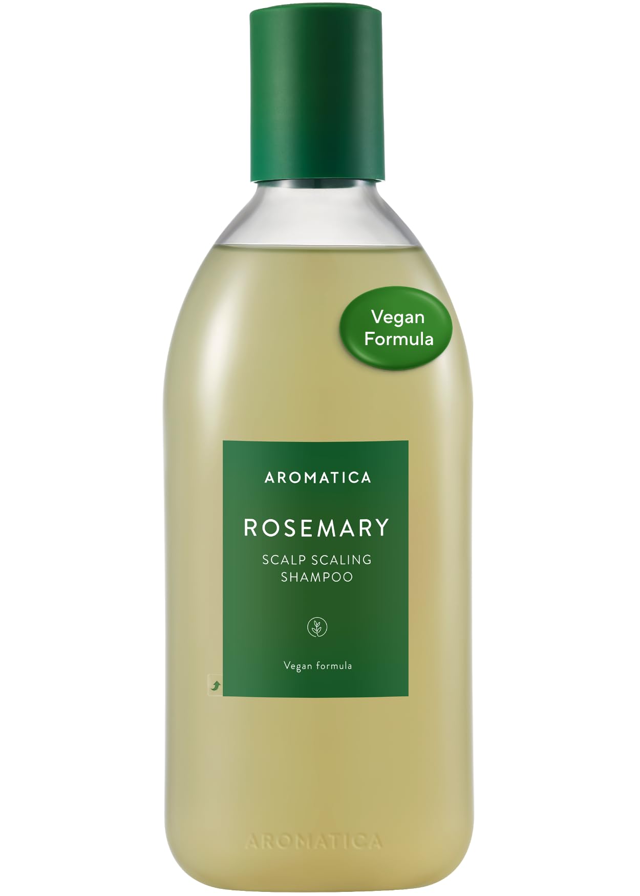 AROMATICA Rosemary Scalp Scaling Shampoo – Vegan Biotin Hair Growth (400ml)