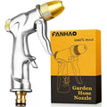 FANHAO Heavy Duty Metal Garden Hose Spray Gun | High Pressure Brass Nozzle