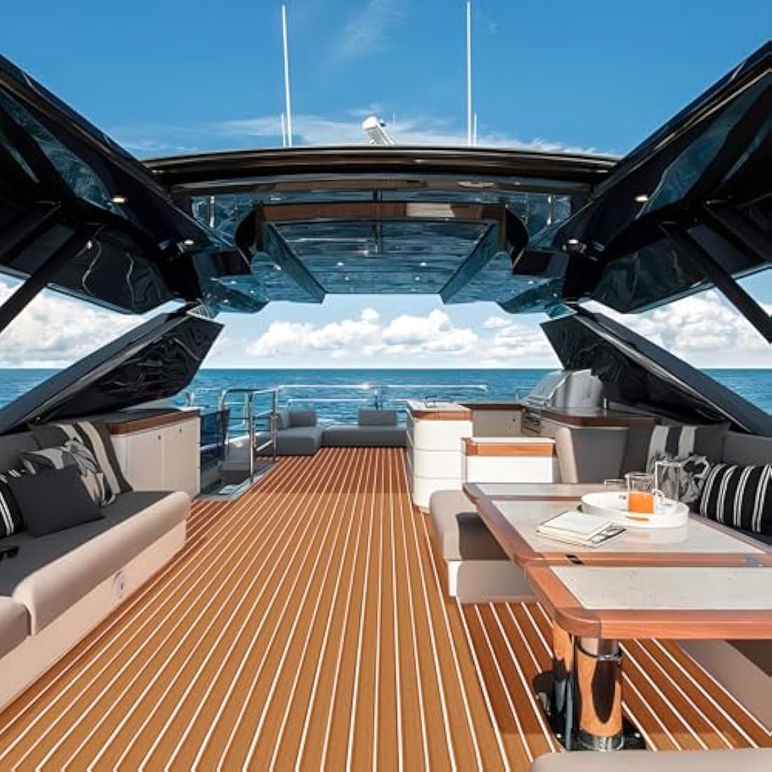 Jolof Store EVA Foam Boat Flooring – Non-Slip Faux Teak Marine Decking