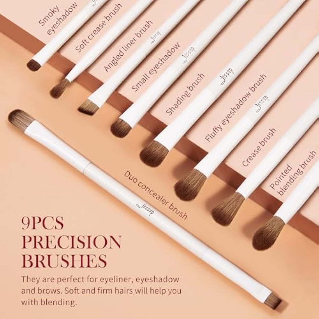Jessup 14Pcs Makeup Brush Set | Premium Synthetic Kit with Gift Box