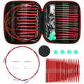 Jolof Store Aluminum Interchangeable Circular Knitting Needles Set - 13 Sizes
