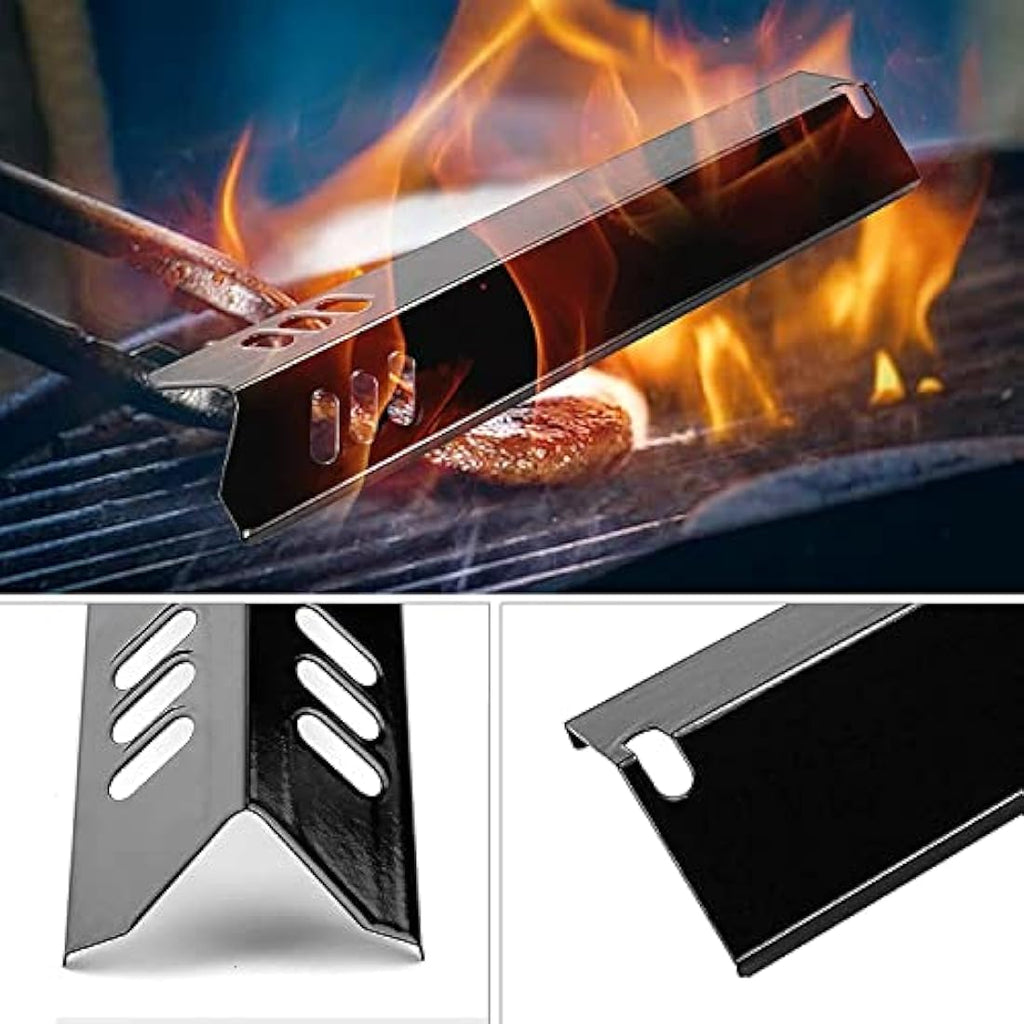 GFTIME 38cm Porcelain Steel Grill Heat Plates for Dyna-Glo & Uniflame, 4 Pack
