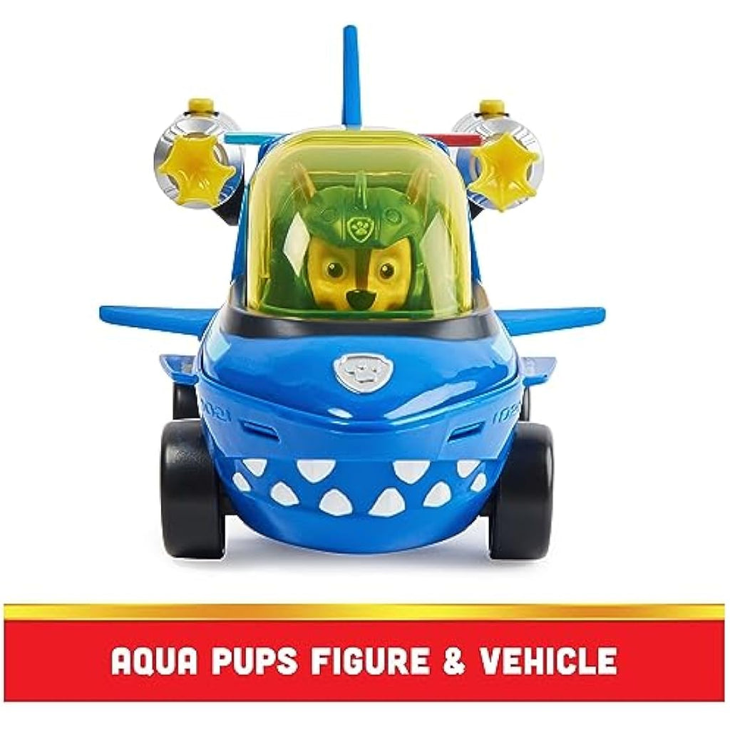 PAW Patrol Aqua Pups Chase Transforming Shark Vehicle Action Figure